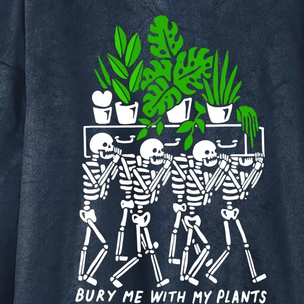 My Plants Skeleton Hooded Wearable Blanket