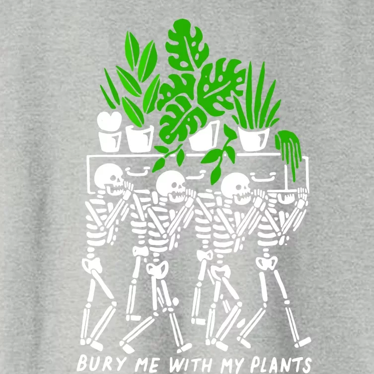 My Plants Skeleton Women's Crop Top Tee