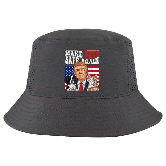 Make Pets Safe Again Trump 2024 Save Our Pets Cool Comfort Performance Bucket Hat