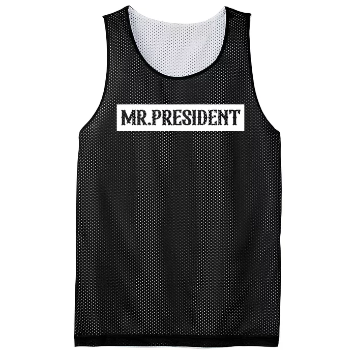 Mr President Supporter 4th Of July Mesh Reversible Basketball Jersey Tank