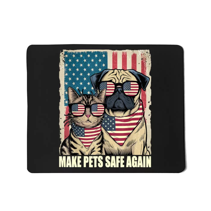 Make Pets Safe Again Eating The Dogs Cats Election Mousepad