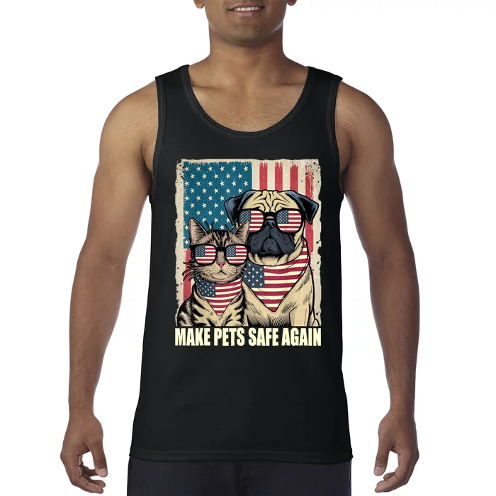 Make Pets Safe Again Eating The Dogs Cats Election Tank Top