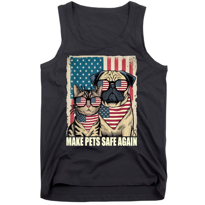 Make Pets Safe Again Eating The Dogs Cats Election Tank Top