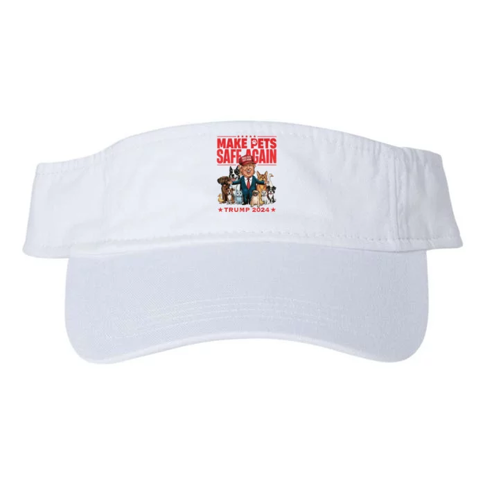 Make Pets Safe Again Trump 2024 Save Our Pets Valucap Bio-Washed Visor