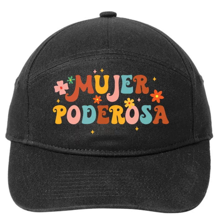 Mjer Poderosa Spanish Empowered Woman Latina Power Feminist 7-Panel Snapback Hat