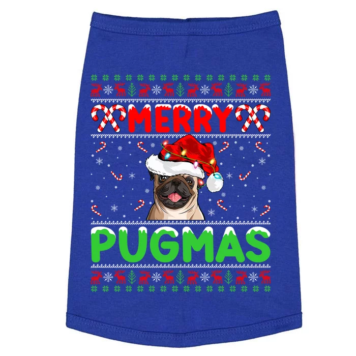 Merry Pugmas Santa Pug Dog Xmas Lighting Ugly Pug Christmas Meaningful Gift Doggie Tank