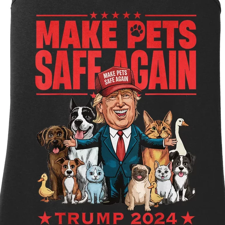 Make Pets Safe Again Trump 2024 Save Our Pets Ladies Essential Tank