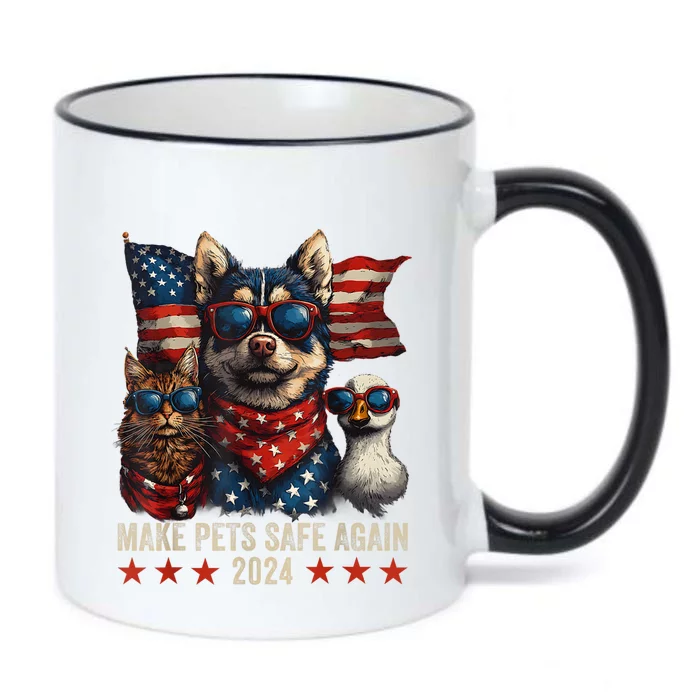 Make Pets Safe Again Trump 2024 Save Our Pets Black Color Changing Mug