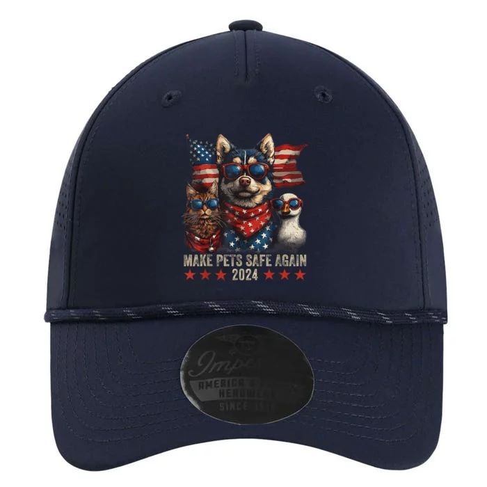 Make Pets Safe Again Trump 2024 Save Our Pets America Grunged Flag Performance The Dyno Cap