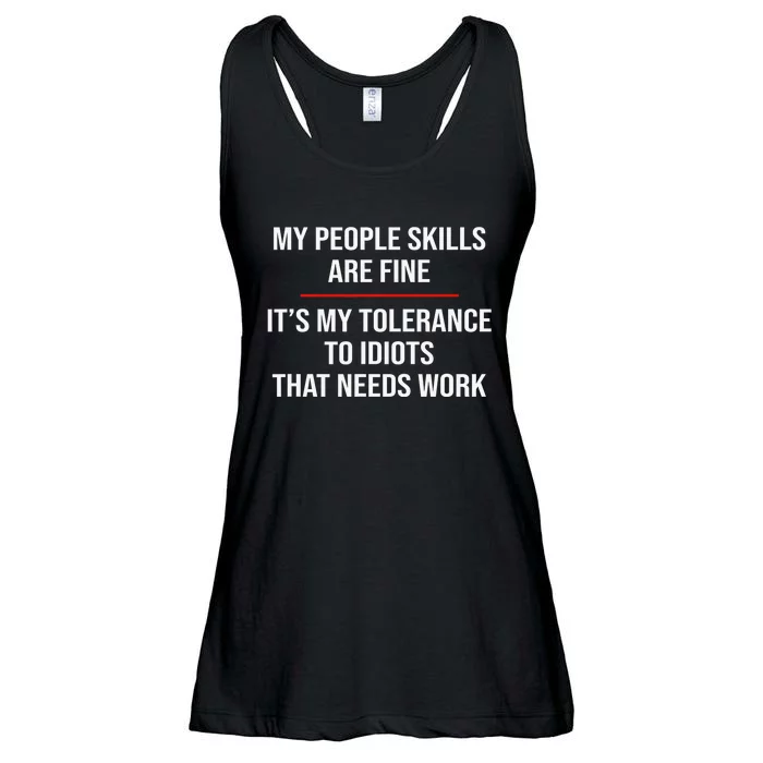 My People Skills Are Fine Funny Sarcastic Ladies Essential Flowy Tank