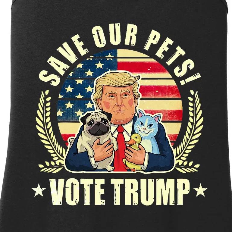 Make Pets Safe Again Vote For Trump Vance 2024 Election Ladies Essential Tank