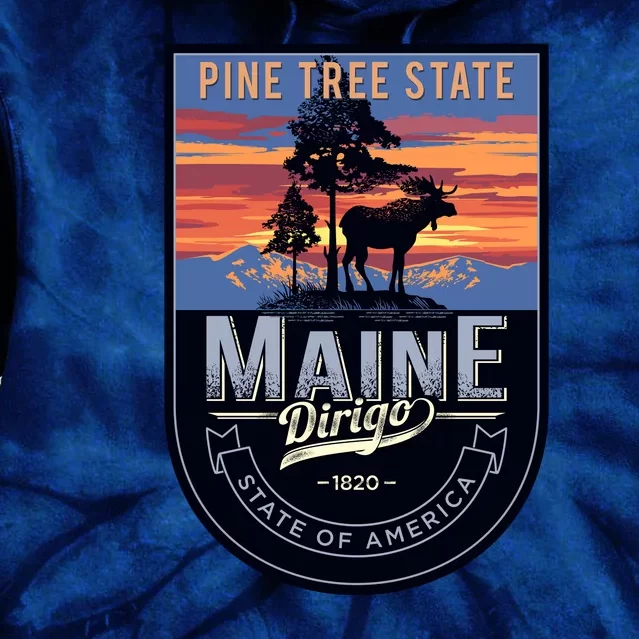 Main Pine Tree State Tie Dye Hoodie