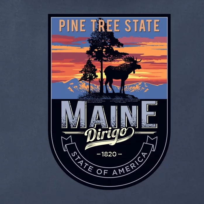 Main Pine Tree State Zip Tote Bag