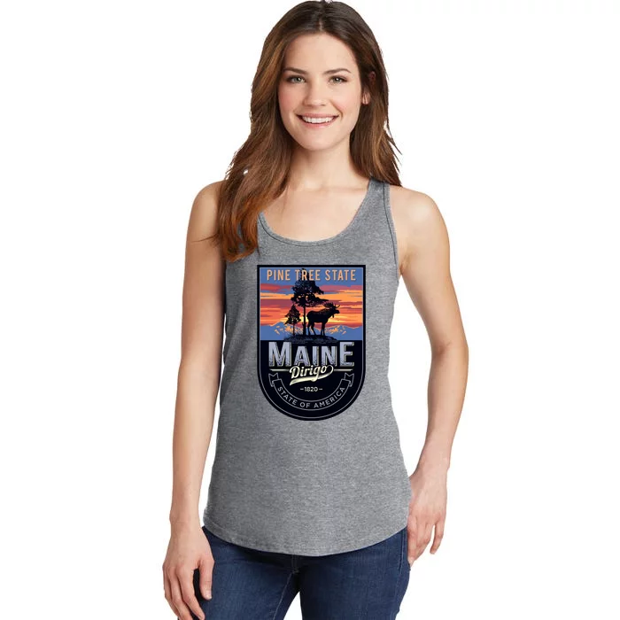 Main Pine Tree State Ladies Essential Tank