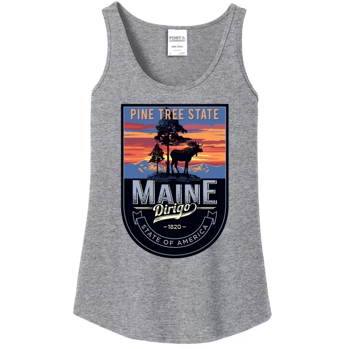 Main Pine Tree State Ladies Essential Tank