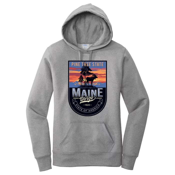 Main Pine Tree State Women's Pullover Hoodie