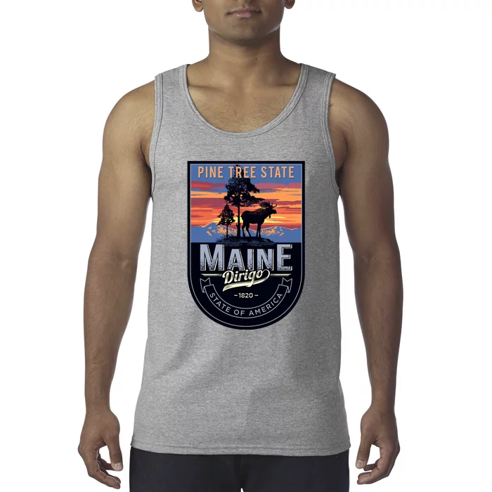 Main Pine Tree State Tank Top