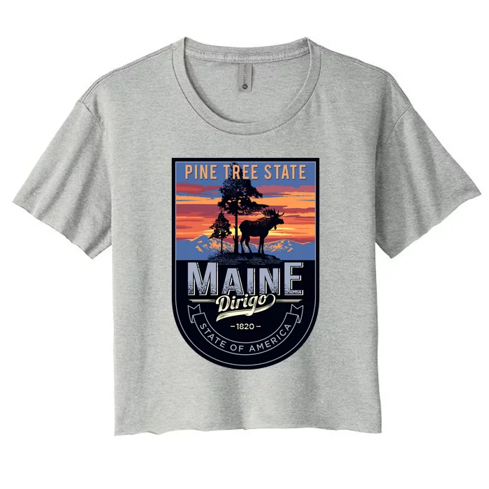 Main Pine Tree State Women's Crop Top Tee