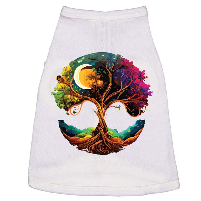 Moon Phases Tree Of Life Doggie Tank