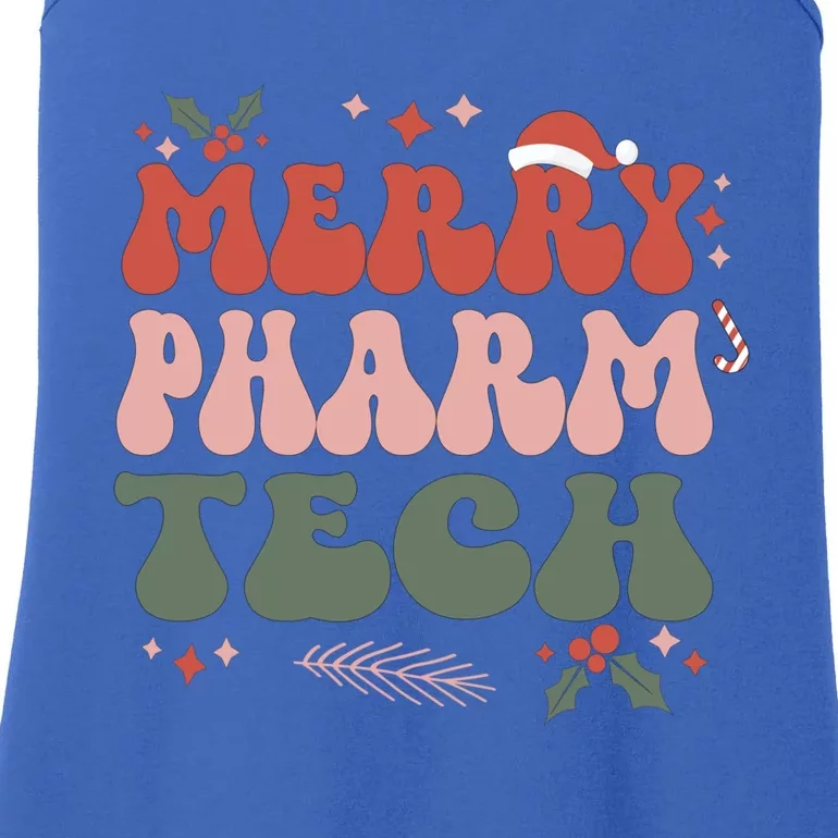 Merry Pharmacy Technologist Christmas Pharm Tech Xmas Party Gift Ladies Essential Tank