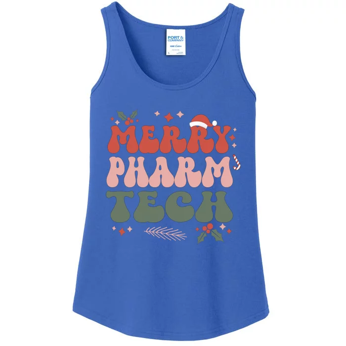 Merry Pharmacy Technologist Christmas Pharm Tech Xmas Party Gift Ladies Essential Tank