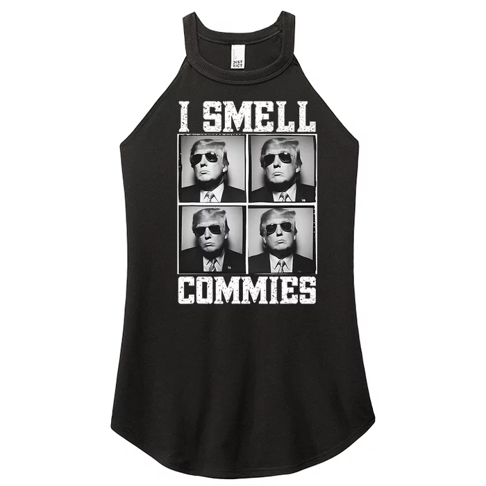 My President Trump I Smell Commies Women’s Perfect Tri Rocker Tank