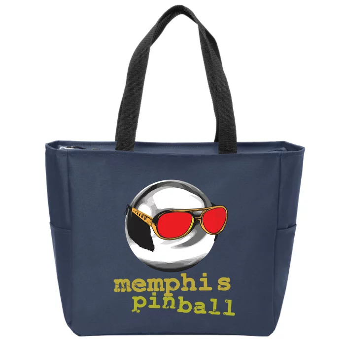 Memphis Pinball Takin' Care Of Business Shades Zip Tote Bag