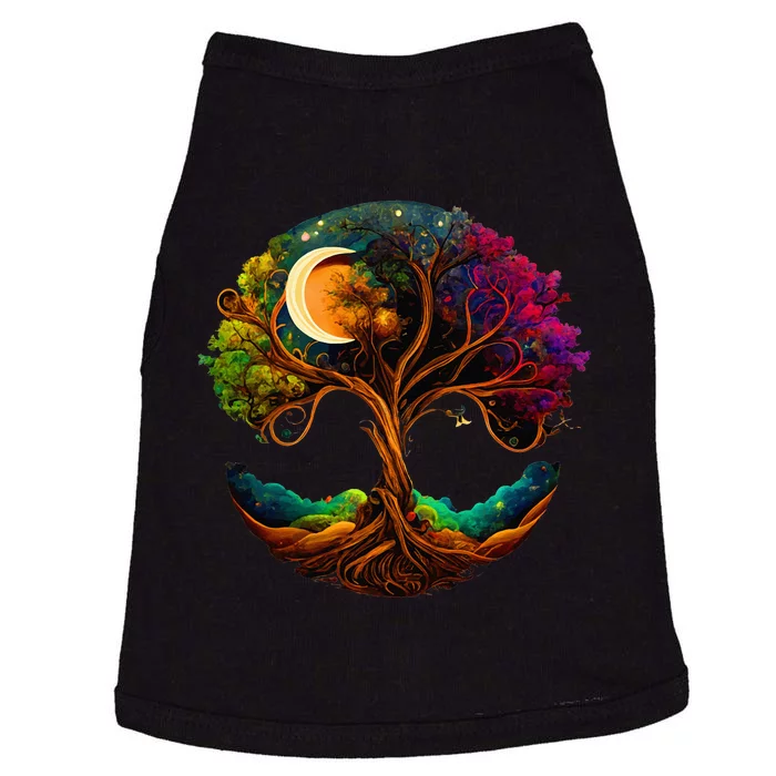 Moon Phases Tree Of Life Doggie Tank