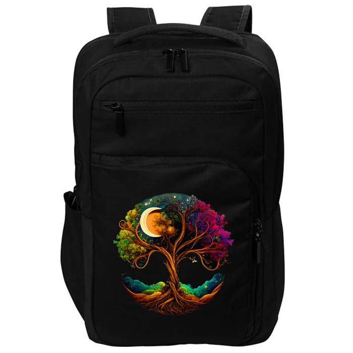 Moon Phases Tree Of Life Impact Tech Backpack