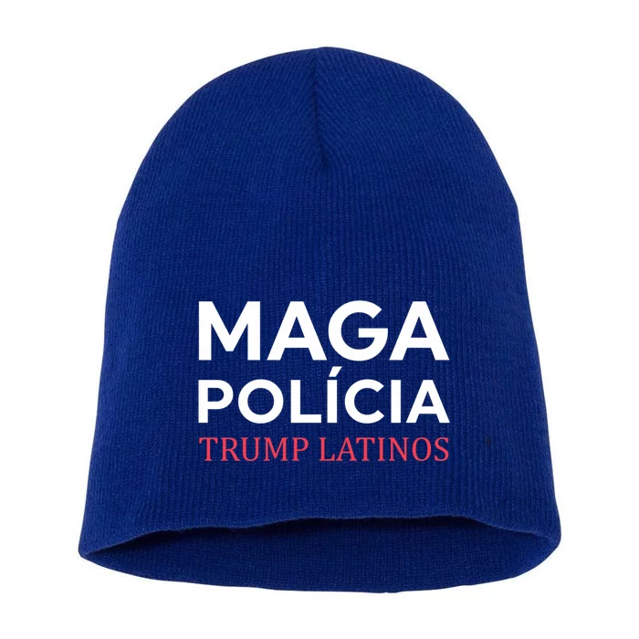 Maga PolíCia Trump Latinos Short Acrylic Beanie