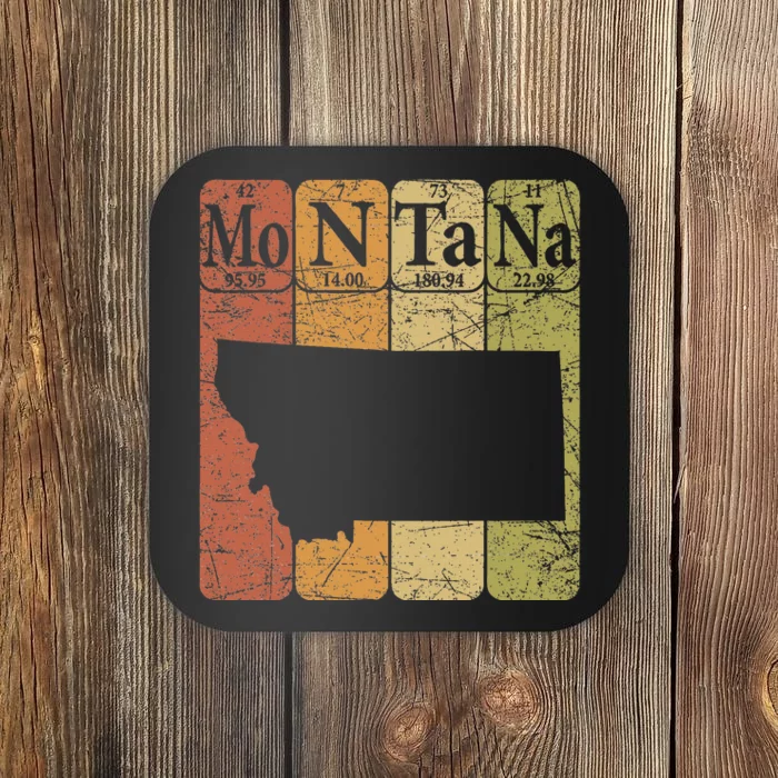 Montana Periodic Table Elements State Of Montana Map Coaster