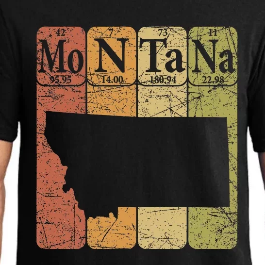 Montana Periodic Table Elements State Of Montana Map Pajama Set