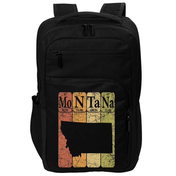 Montana Periodic Table Elements State Of Montana Map Retro Impact Tech Backpack