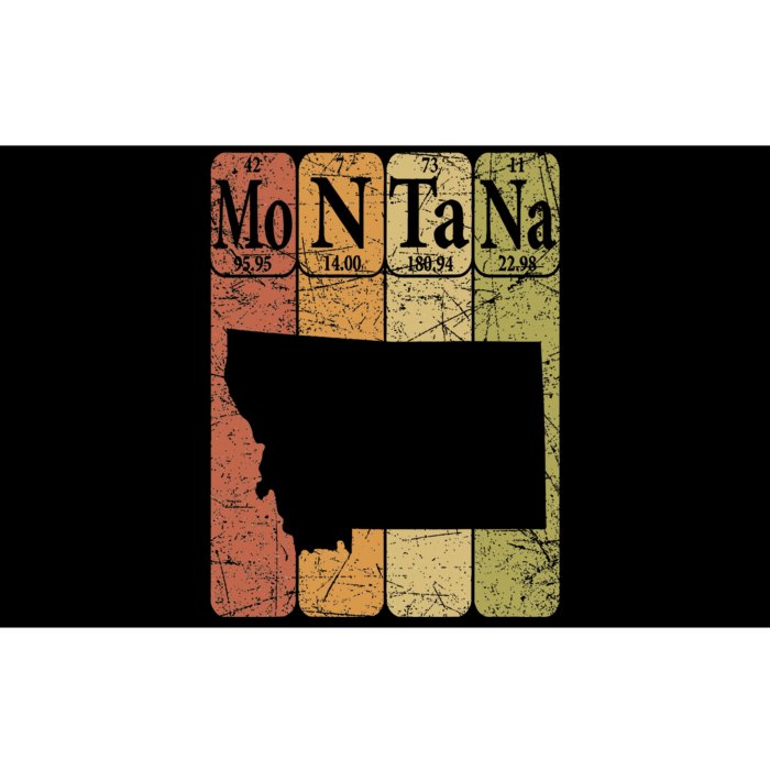 Montana Periodic Table Elements State Of Montana Map Retro Bumper Sticker