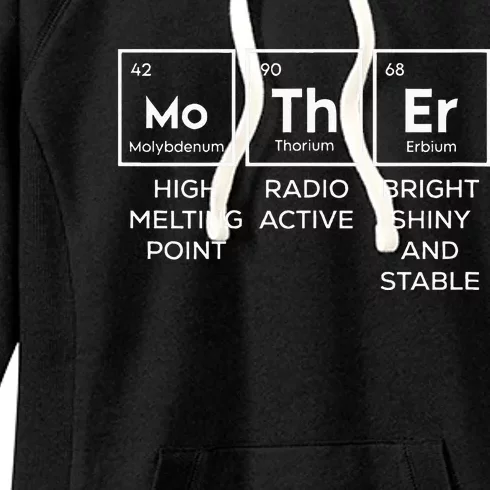 Mother Periodic Table Funny Chemist Mom Momma Mommy Women's Fleece Hoodie