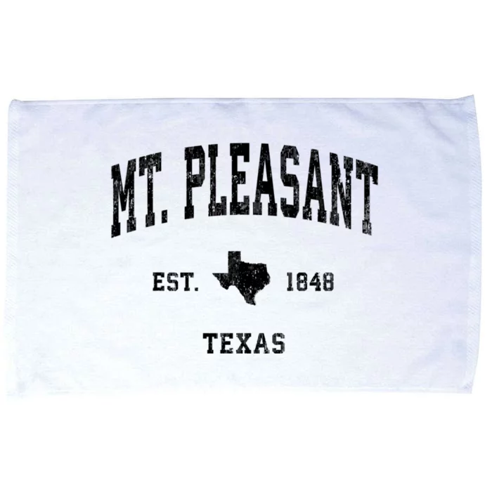 Mt. Pleasant Texas Tx Vintage Athletic Microfiber Hand Towel