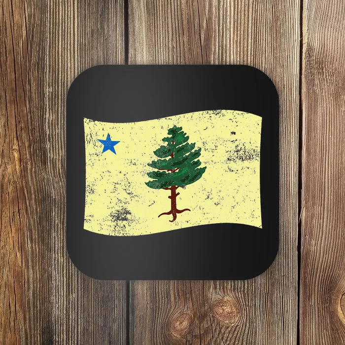 Maine Pine Tree Flag 1901 – First State Flag Coaster