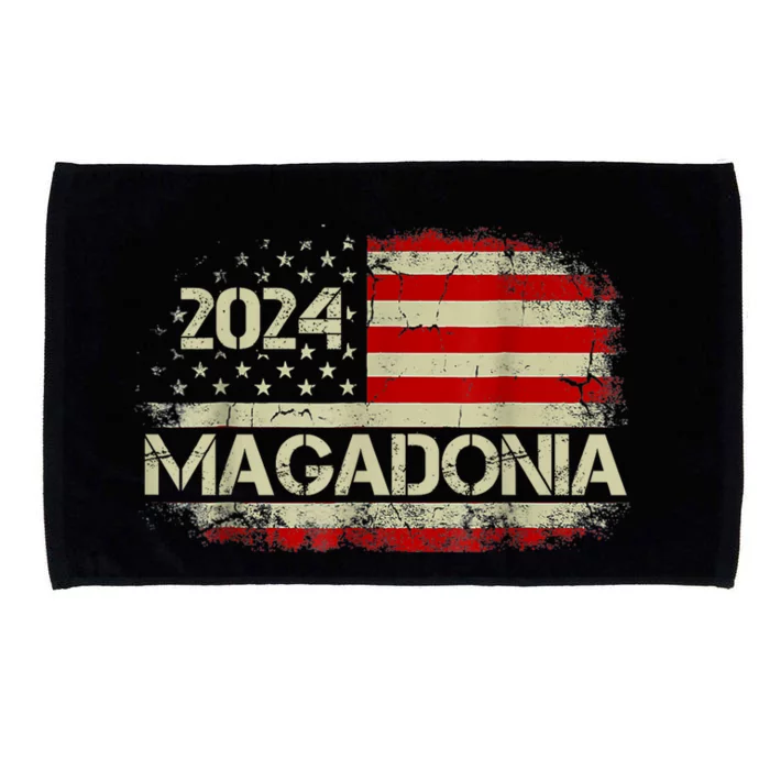 Magadonian Proud Trump We The People Magadonia 2024 US Flag Microfiber Hand Towel