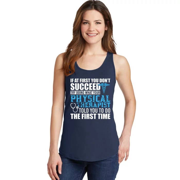 Motivational Physical Therapist Patients Ladies Essential Tank