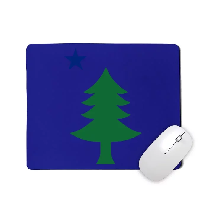 Maine Pine Tree State Flag Pride Patriotic Cool Gift Mousepad