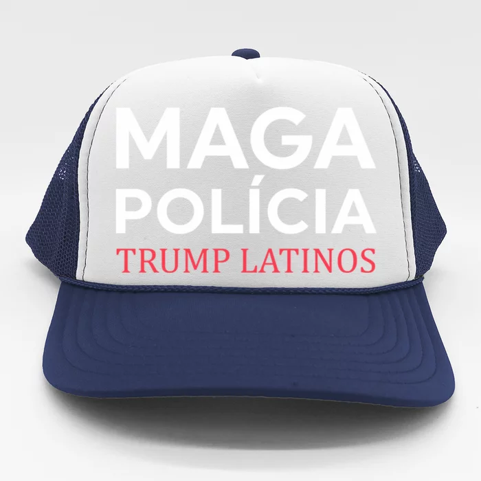 Maga PolíCia Trump Latinos Trucker Hat