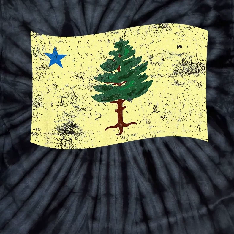 Maine Pine Tree Flag 1901 – First State Flag Tie-Dye T-Shirt