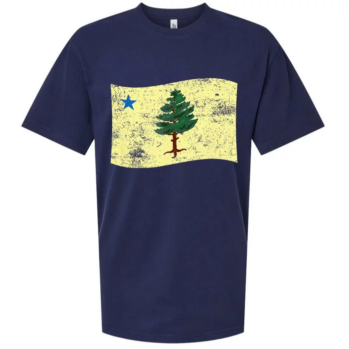 Maine Pine Tree Flag 1901 – First State Flag Sueded Cloud Jersey T-Shirt