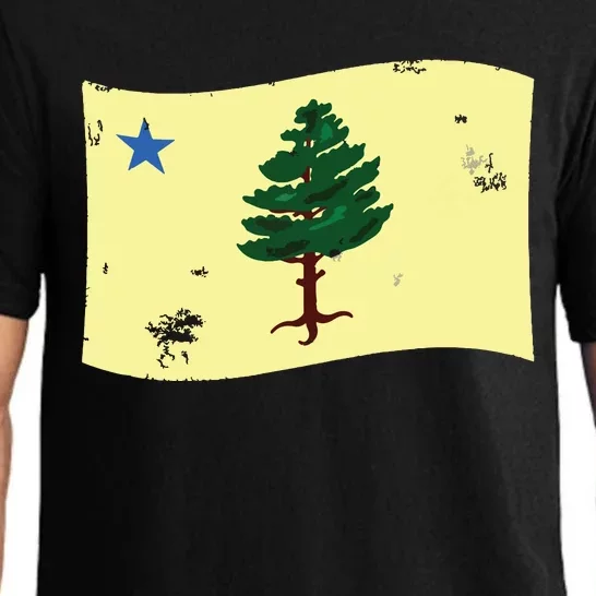 Maine Pine Tree Flag 1901 First State Flag Pajama Set