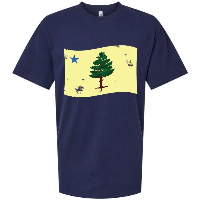 Maine Pine Tree Flag 1901 First State Flag Sueded Cloud Jersey T-Shirt