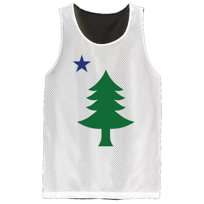 Maine Pine Tree State Flag Pride Patriotic Mesh Reversible Basketball Jersey Tank