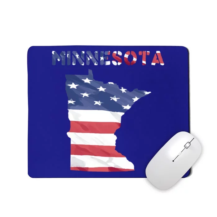 Minnesota Proud United States America Patriot Flag Us Pride Cute Gift Mousepad