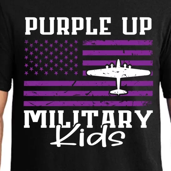 Military Purple Up Day Cute Gift Month Military Soldier Gift Pajama Set