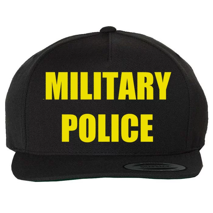 Military Police Uniform Work Gift Wool Snapback Cap