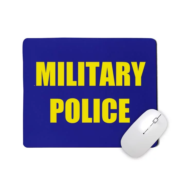 Military Police Uniform Work Gift Mousepad